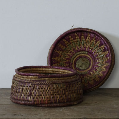 UDUPI - Braided straw Indian box n ° 1