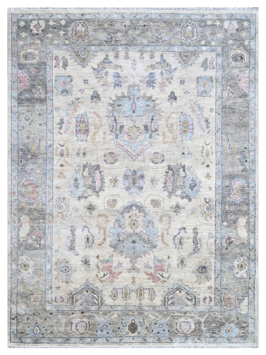 Umari - Tapis indien noué main en laine