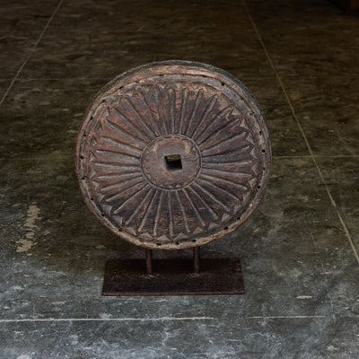 Pahiya n ° 11 - old wooden decorative wheel