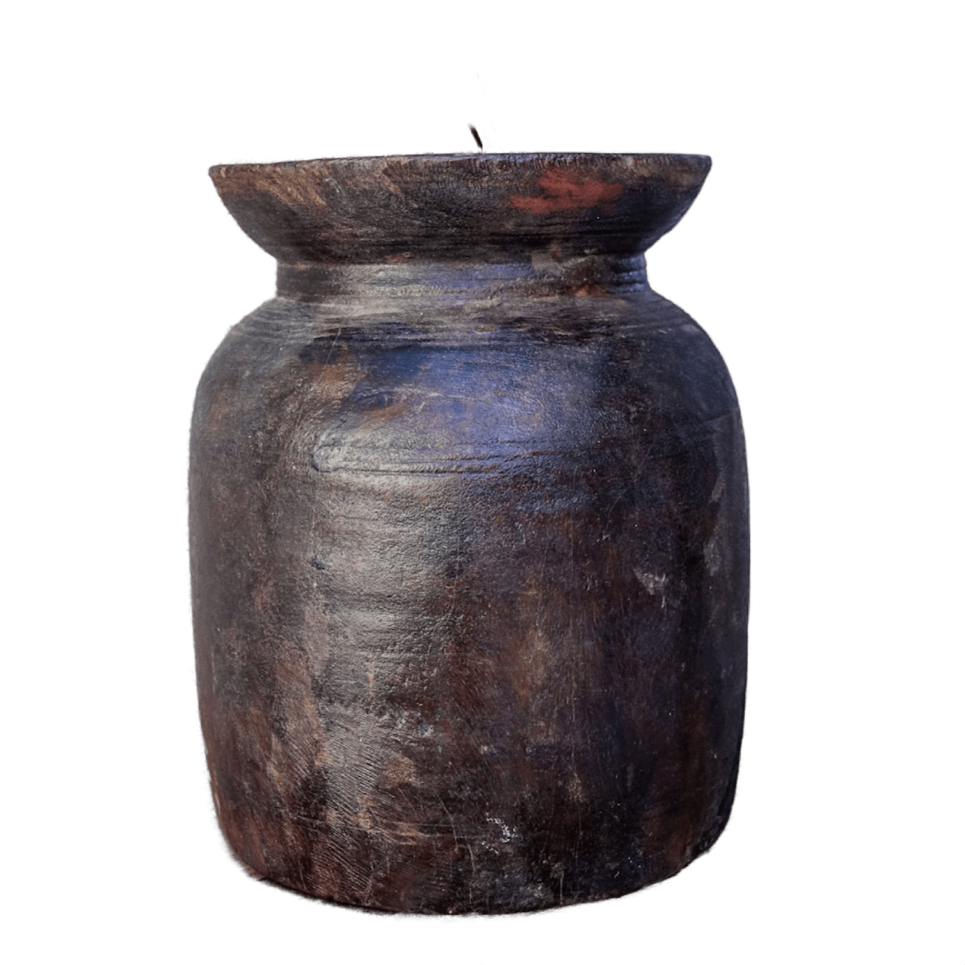 Tosh - Grand pot de l'Himachal en bois n°5