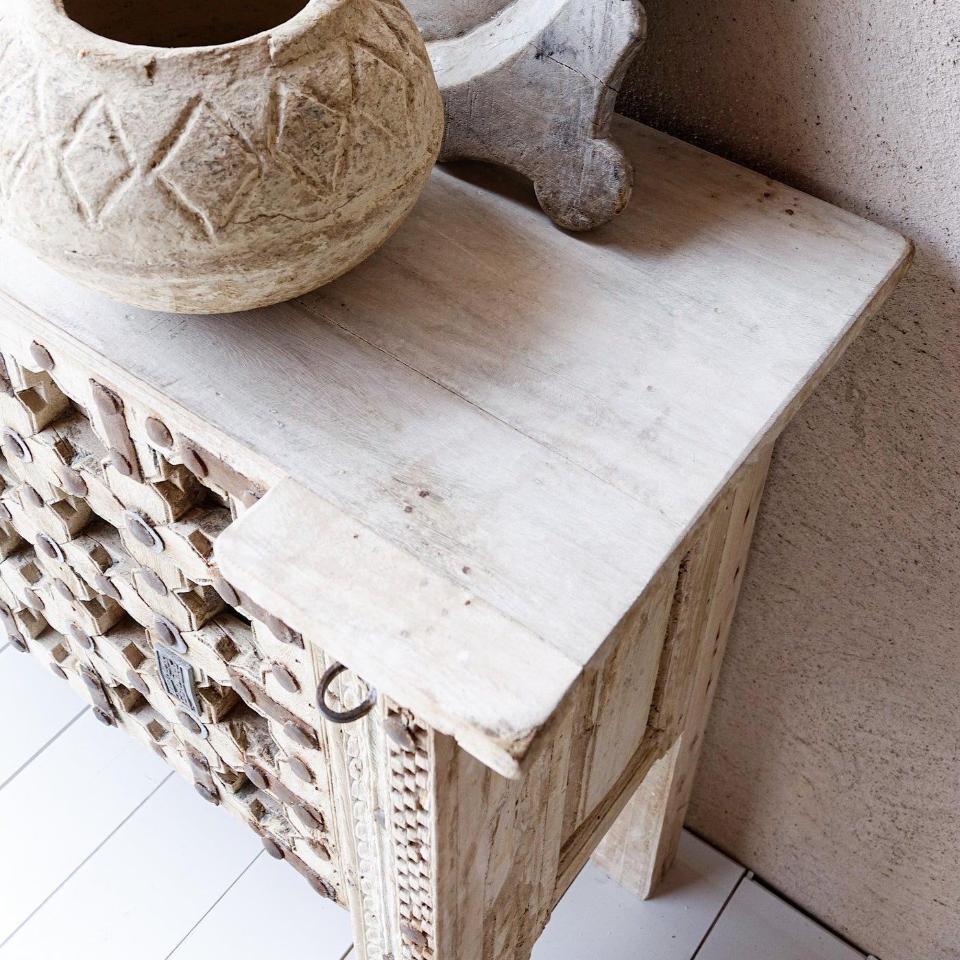 Kalapipa - Sculpted wood console n ° 1