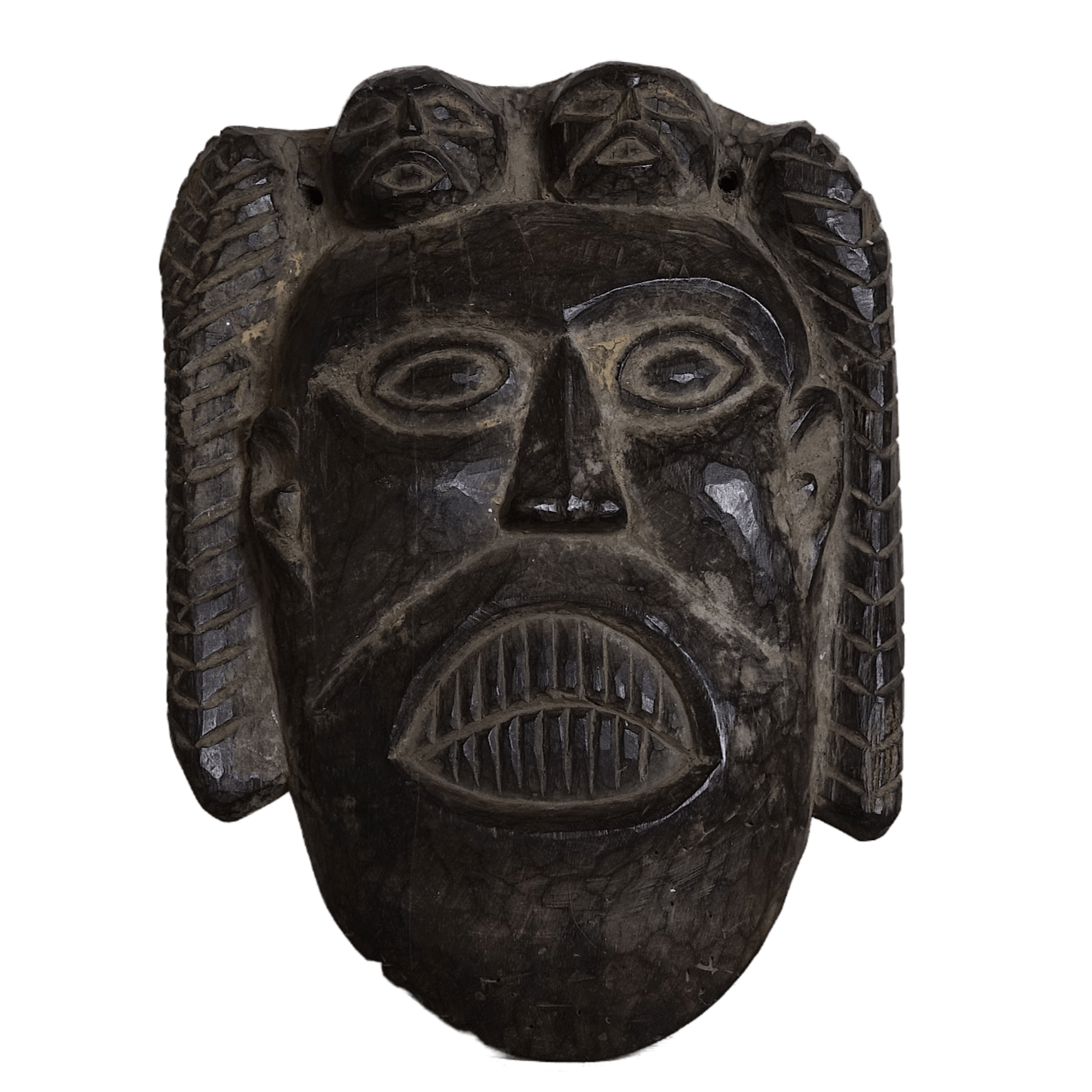 Nakab - Masque en bois massif de l'Himalaya n°4