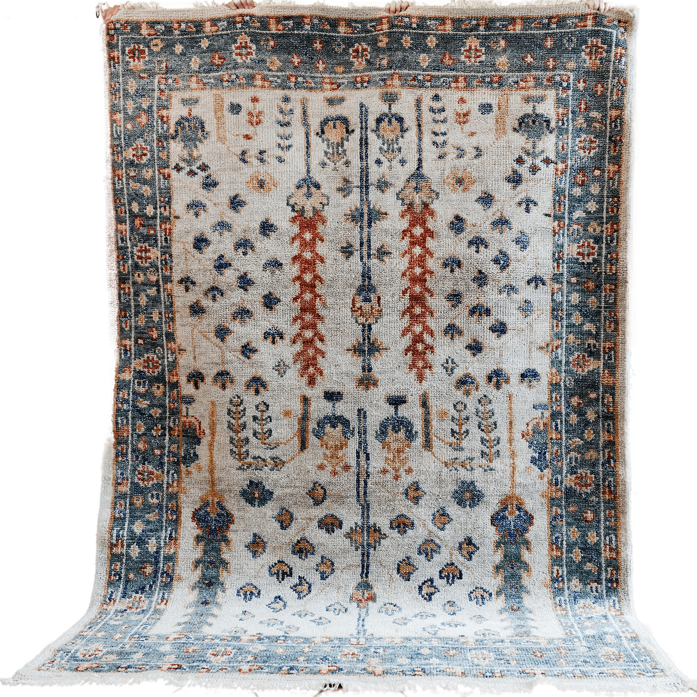 Araji - Indian carpet knotted in wool