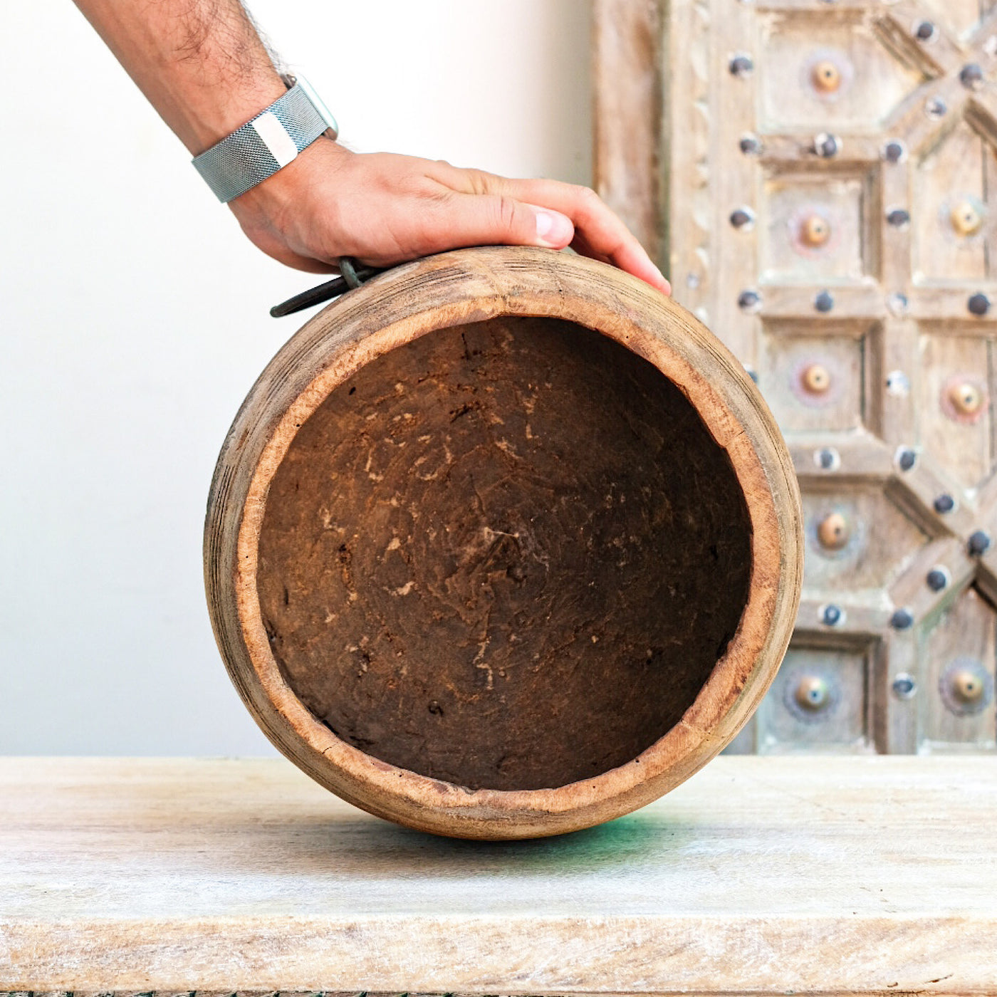 Mana - old wooden pot n ° 1