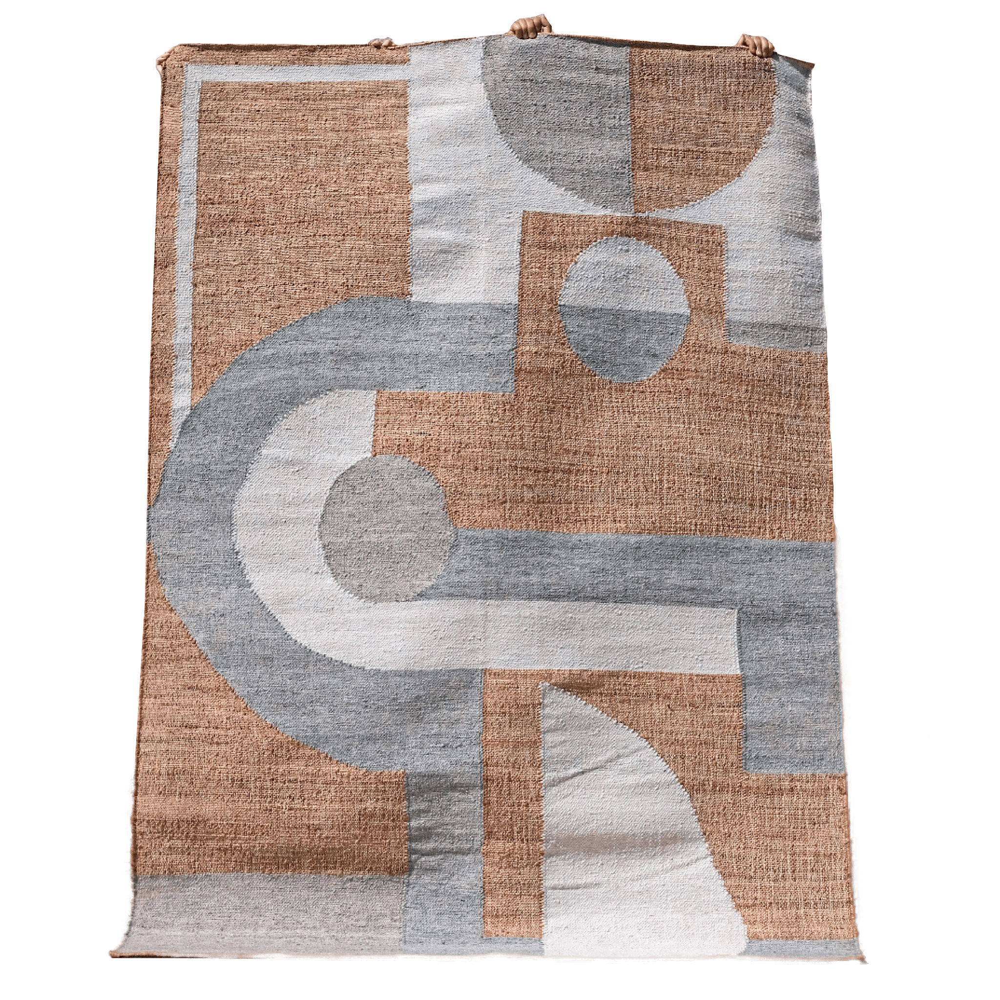 Akhari - Tapis indien tissé main en jute