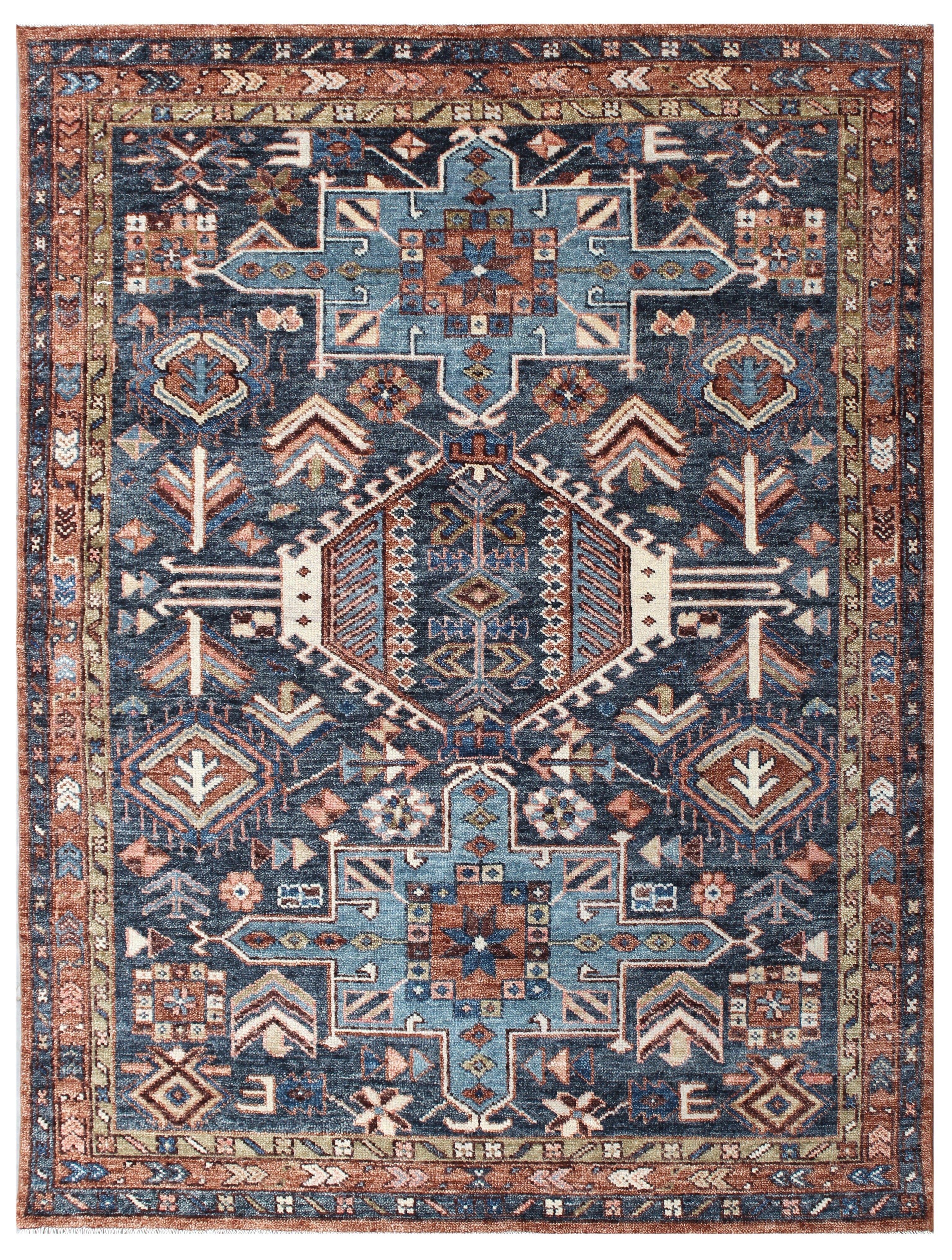 Banjari - Tapis indien noué main en laine