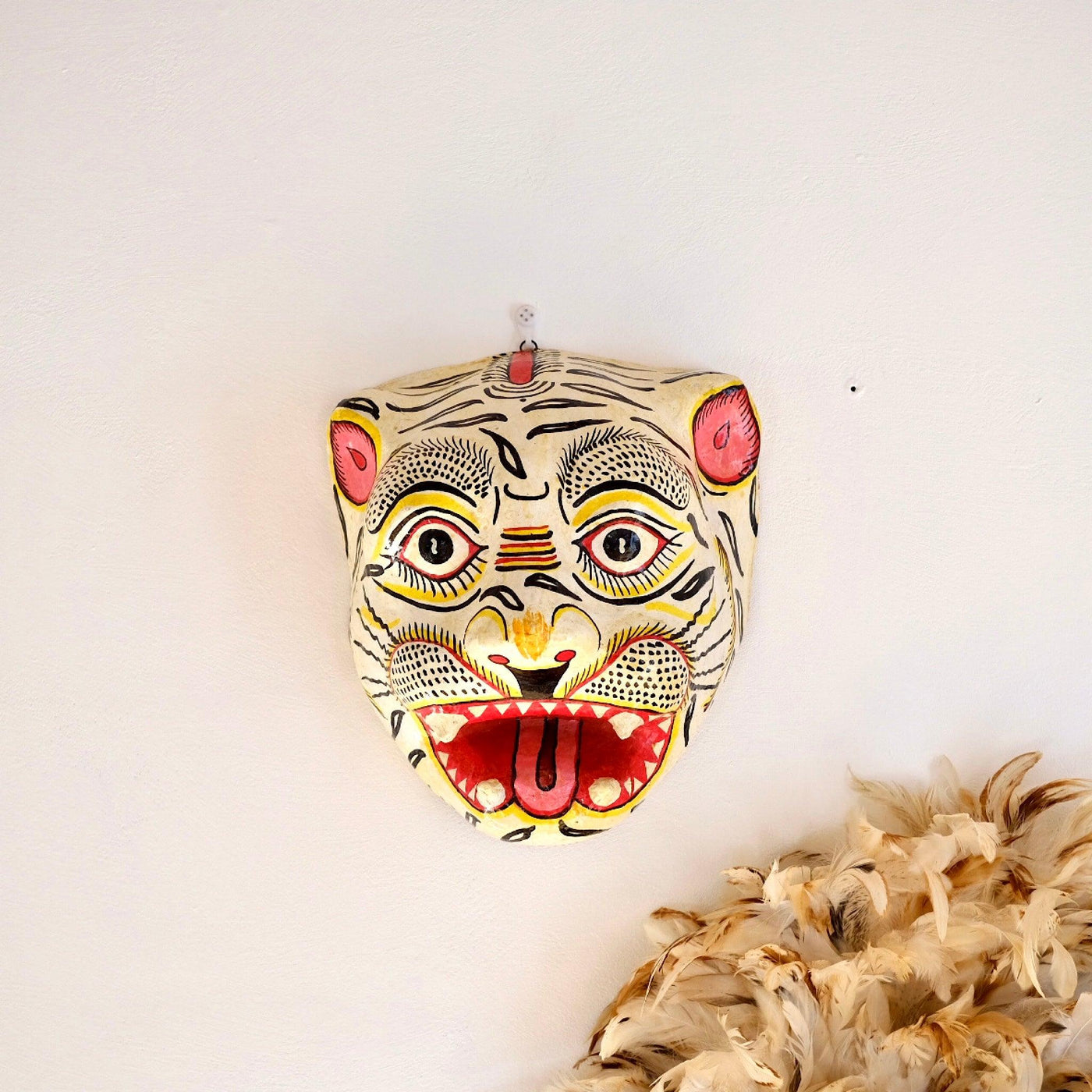 Bagh - Masques traditionnels en papier mâché (grande taille) - Orpaï Studio