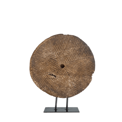 Pahiya n°4 - Ancienne roue de chariot en bois